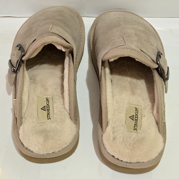 STAHEEKUM Women's Chelan Suede Plush Clogs Slip On - Picture 4 of 6